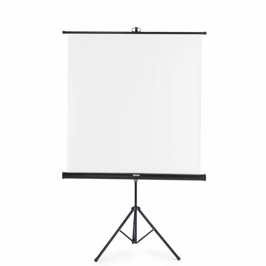 TV & Heimkino-Zubehör Hama | Leinwand Mit Stativ, 125 X 125 Cm, 2In1, Mobiles Set, Teleskoprohr, Weis