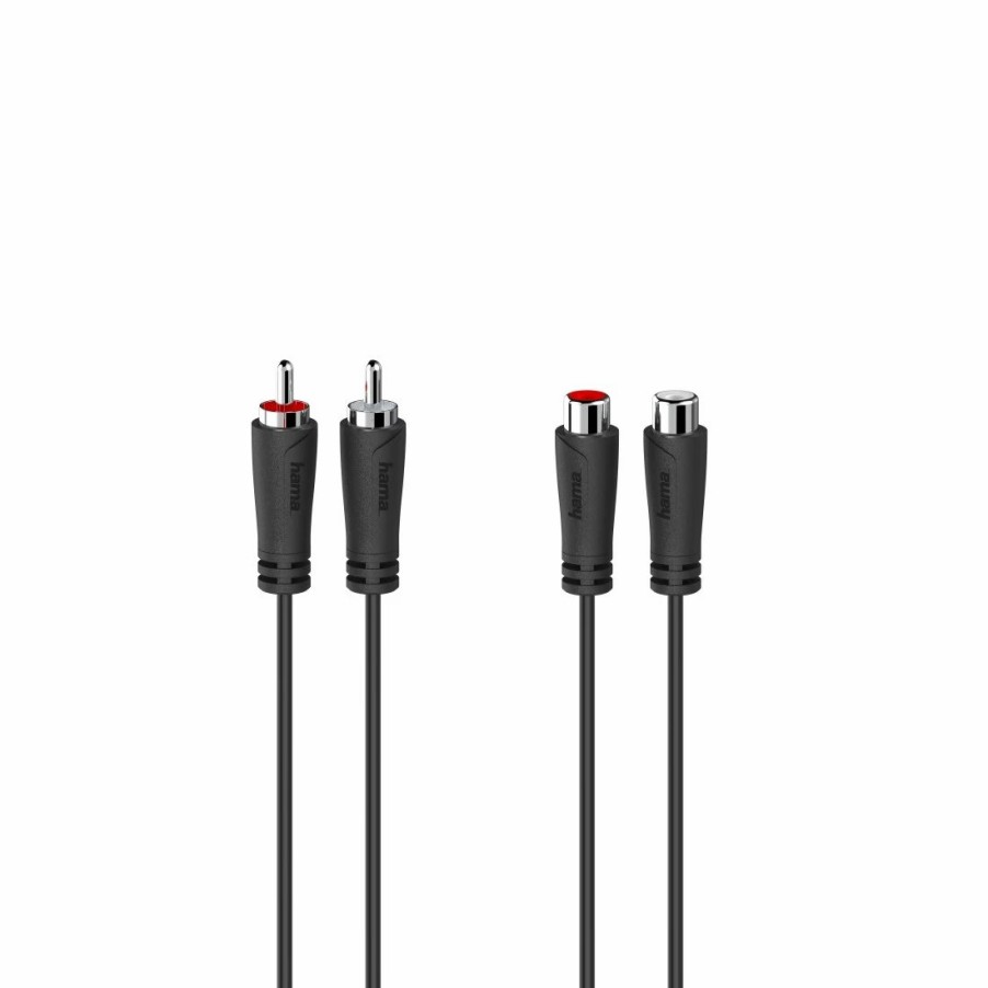 TV & Heimkino-Zubehör Hama TV-Audiokabel & -adapter | Audio-Verlangerungskabel, 2 Cinch-Stecker - 2 Cinch-Kupplungen, 3,0 M