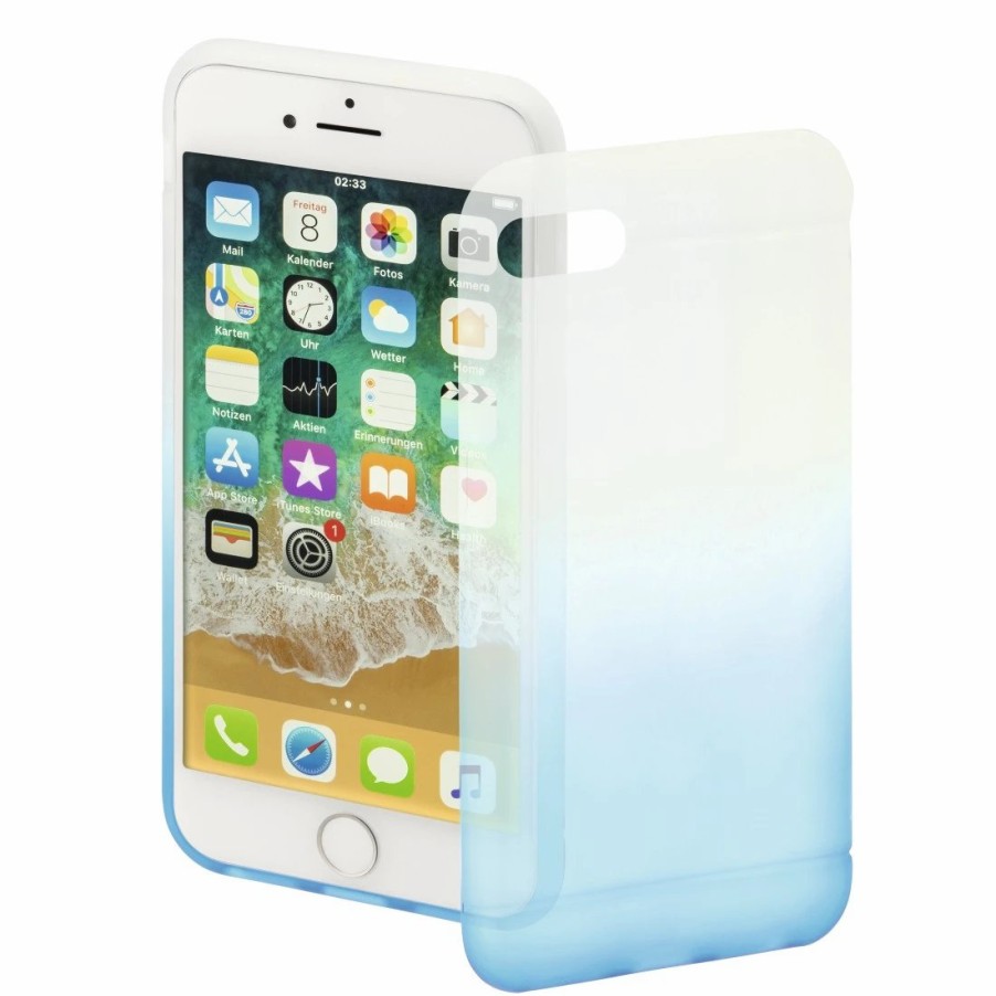 Handy & Mobile-Zubehör Hama | Cover Colorful Fur Apple Iphone 7/8/Se 2020, Transparent/Blau