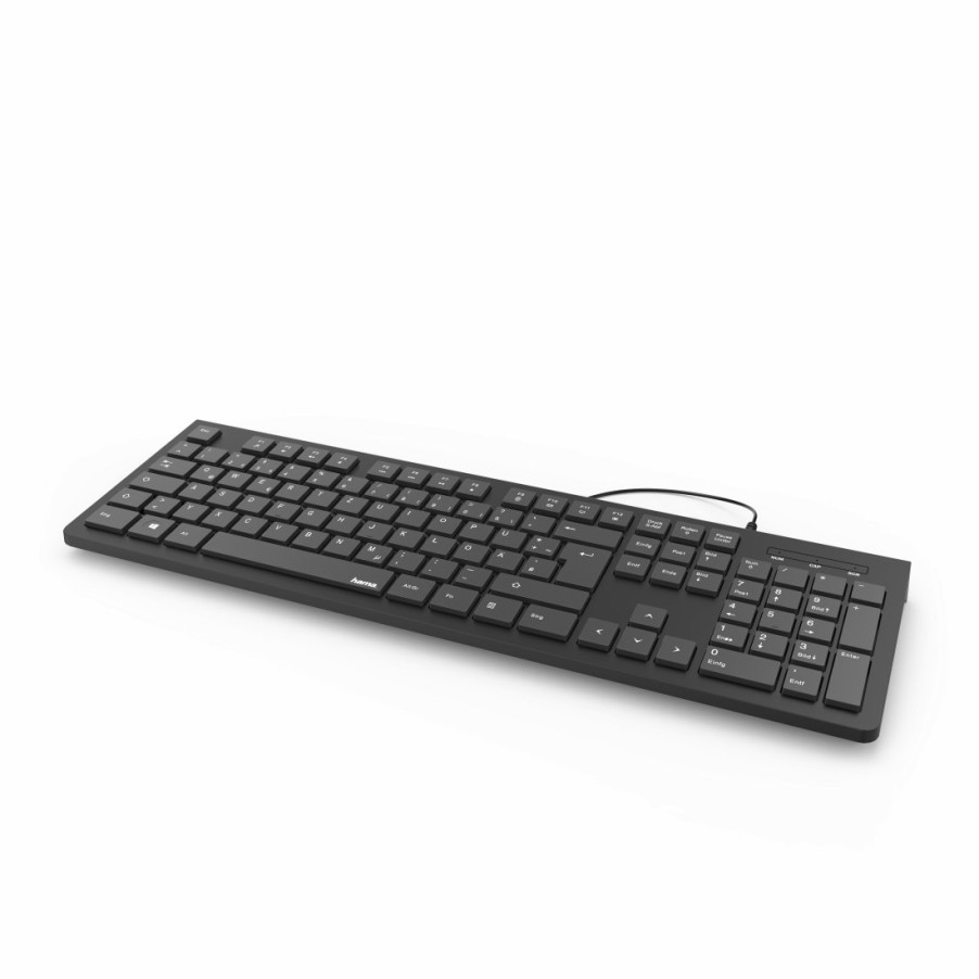 PC- & Laptop-Zubehör Hama | Basic-Tastatur Kc-200, Schwarz, Qwerty, Ukr