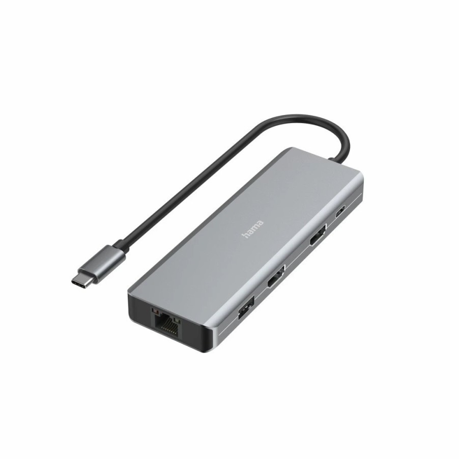 PC- & Laptop-Zubehör Hama | Usb-C-Hub Connect2Media, Multiport, 9 Ports, 2X Hdmi™, Usb-A, Usb-C, Lan