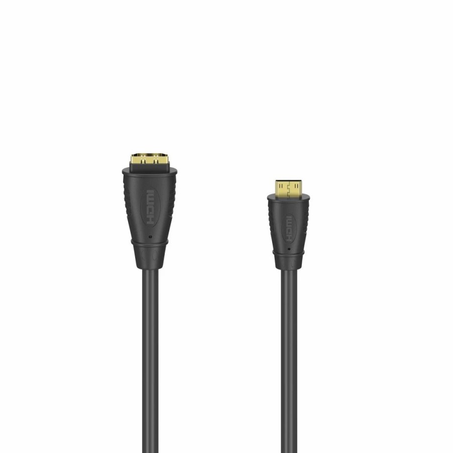 TV & Heimkino-Zubehör Hama HDMI-Kabel für TVs | Hdmi™-Kabeladapter, Typ-C (Mini)-Stecker - Typ-A-Kupplung, Vergoldet