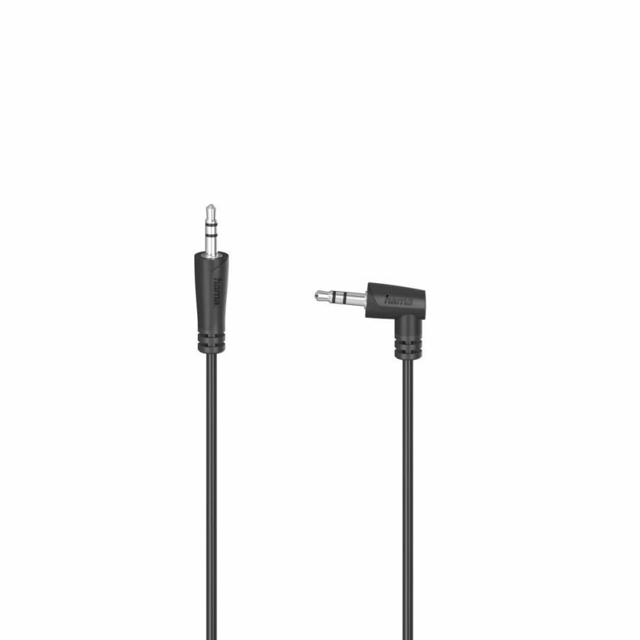 PC- & Laptop-Zubehör Hama PC-Audio-Kabel & -Adapter | Audio-Kabel, 3,5-Mm-Klinken-St. 90° - 3,5-Mm-Klinken-St., Stereo, 1,5 M