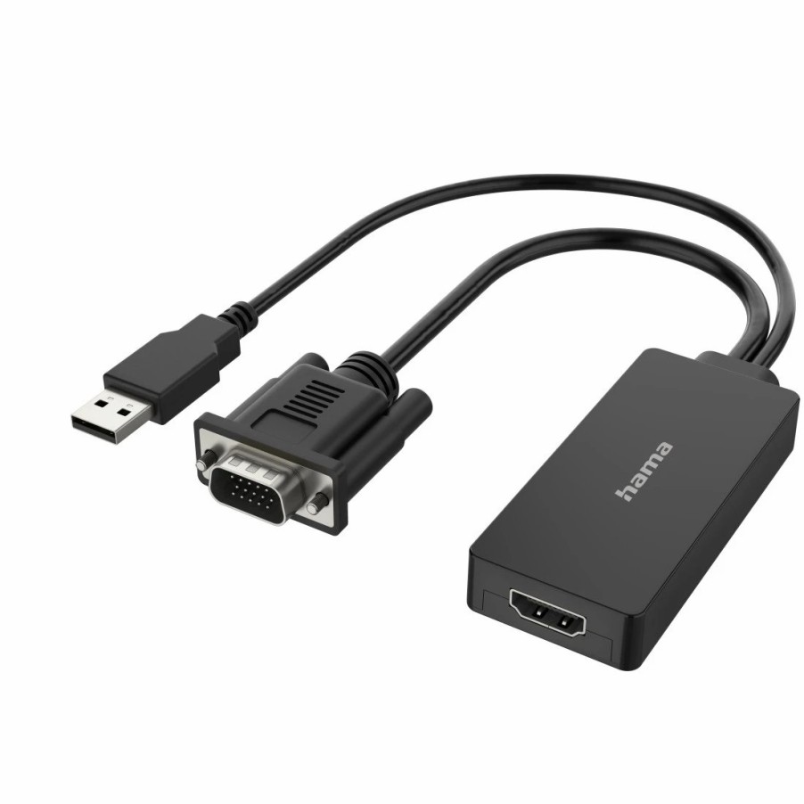 PC- & Laptop-Zubehör Hama | Video-Adapter, Vga+Usb-Stecker - Hdmi™-Buchse, Full-Hd 1080P