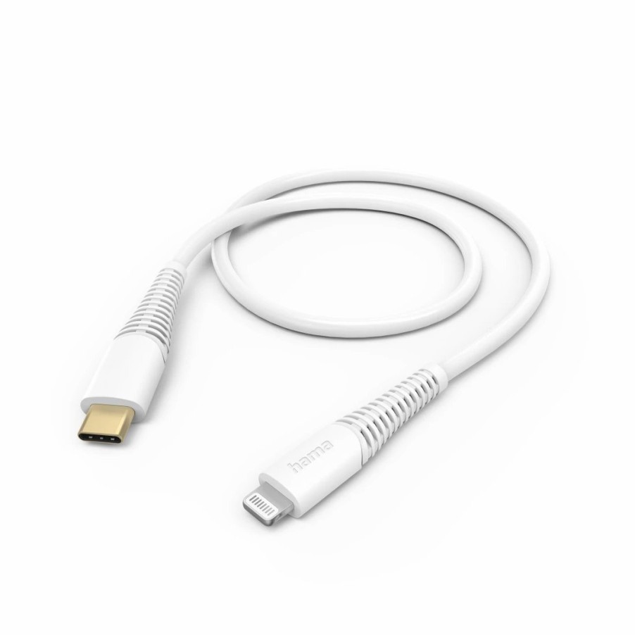 Handy & Mobile-Zubehör Hama | Ladekabel, Usb-C - Lightning, 1,5 M, Weis