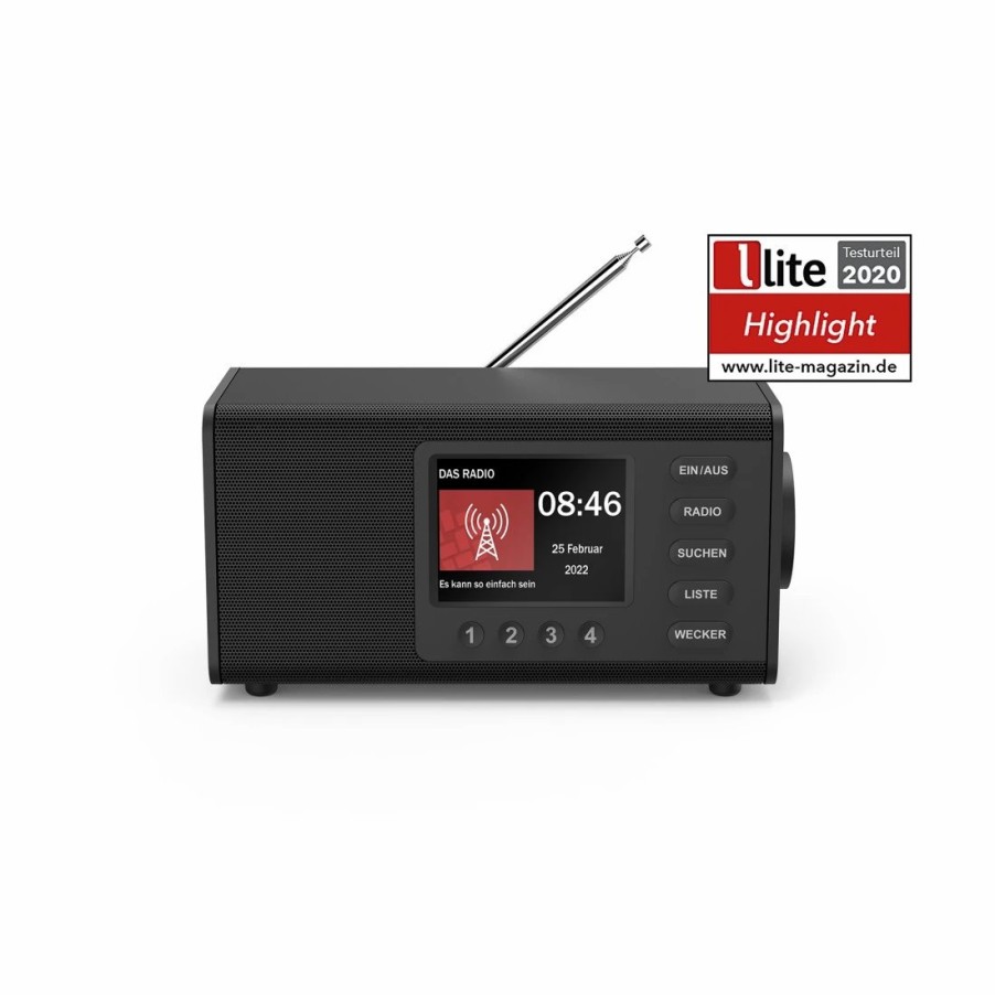 Audio & HiFi-Produkte Hama DAB-Radios | Digitalradio Dr1000De, Fm/Dab/Dab+, Radiowecker, Schwarz