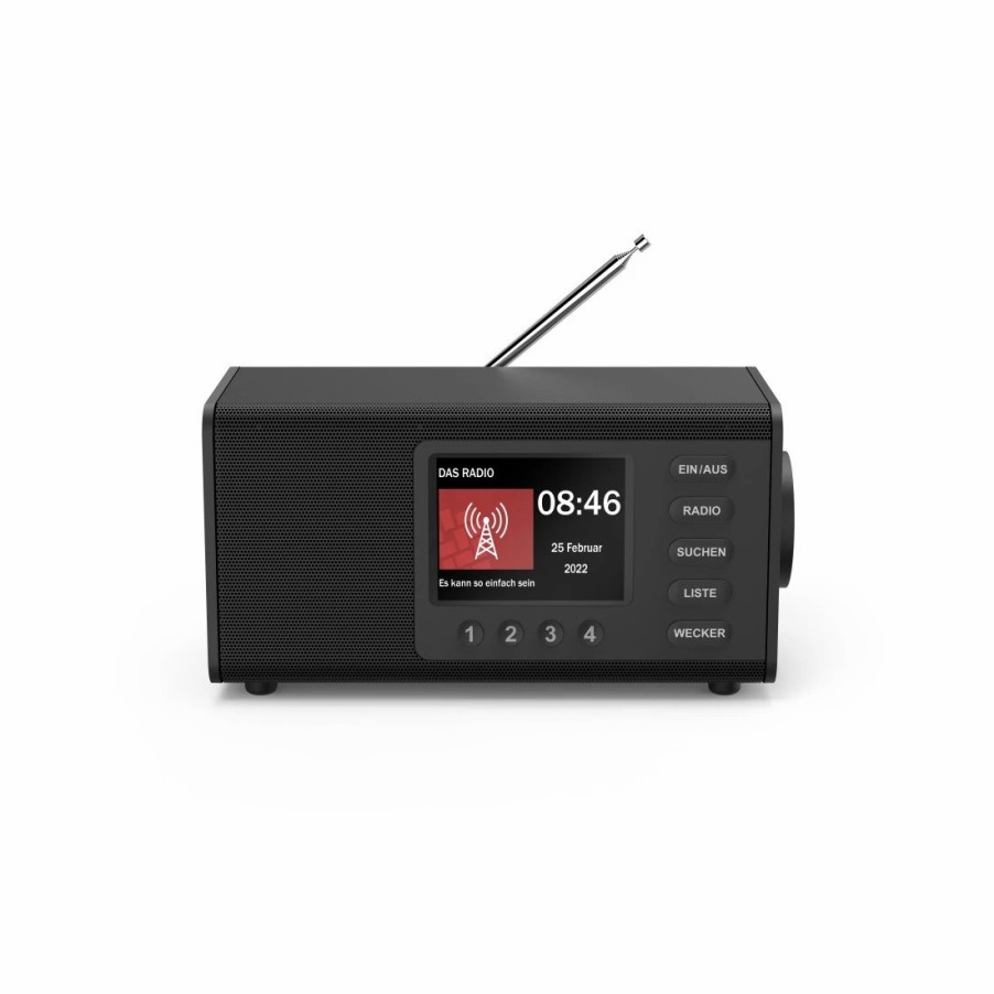 Audio & HiFi-Produkte Hama DAB-Radios | Digitalradio Dr1000De, Fm/Dab/Dab+, Radiowecker, Schwarz