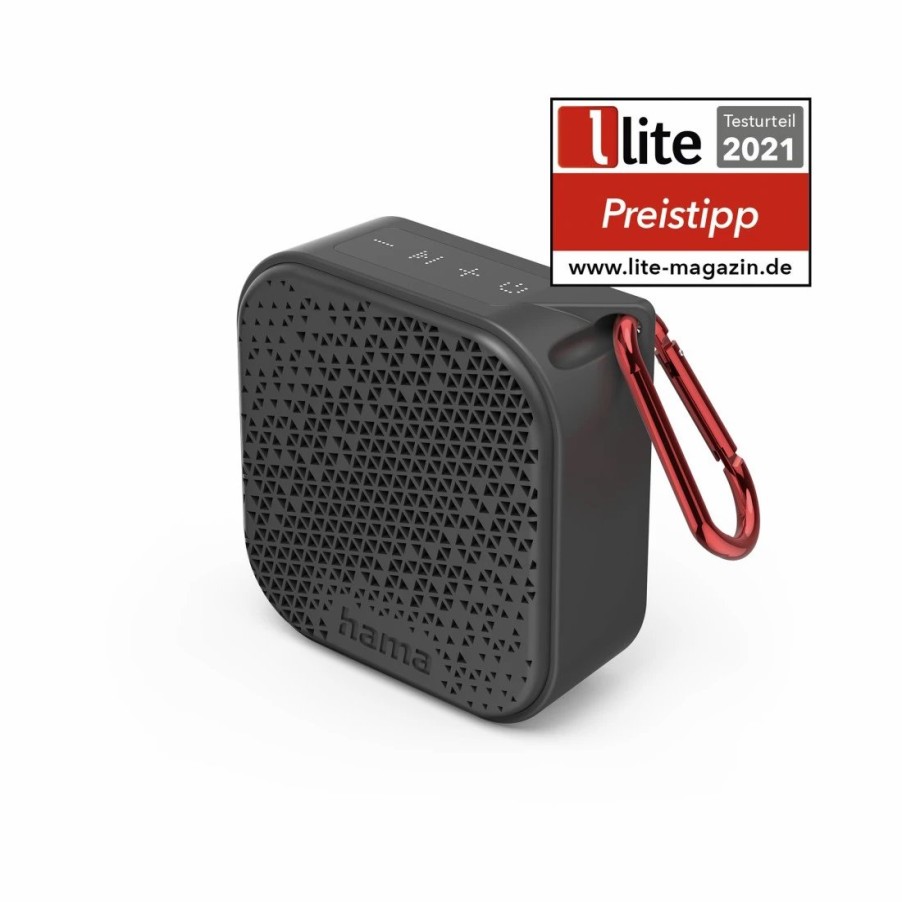 Audio & HiFi-Produkte Hama Bluetooth-Lautsprecher | Bluetooth®-Lautsprecher Pocket 2.0, Wasserdicht, 3,5 W, Schwarz