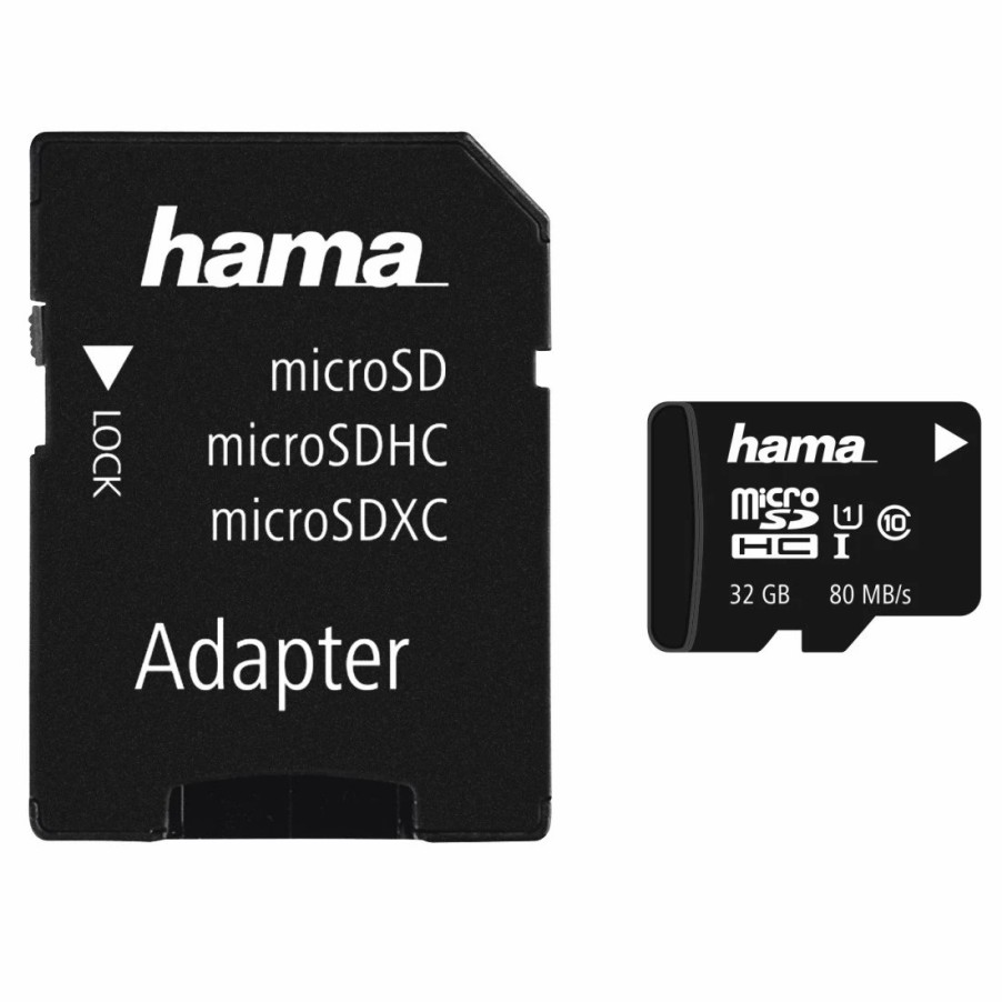 Handy & Mobile-Zubehör Hama | Microsdhc 32Gb Class 10 Uhs-I 80Mb/S + Adapter/Mobile