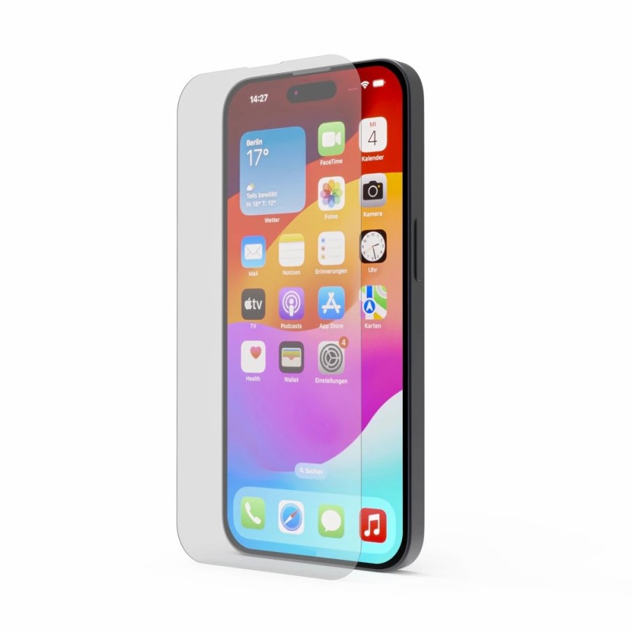 Handy & Mobile-Zubehör Hama | Echtglas-Displayschutz Premium Crystal Glass F. Iphone 15 Plus/15 Pro Max