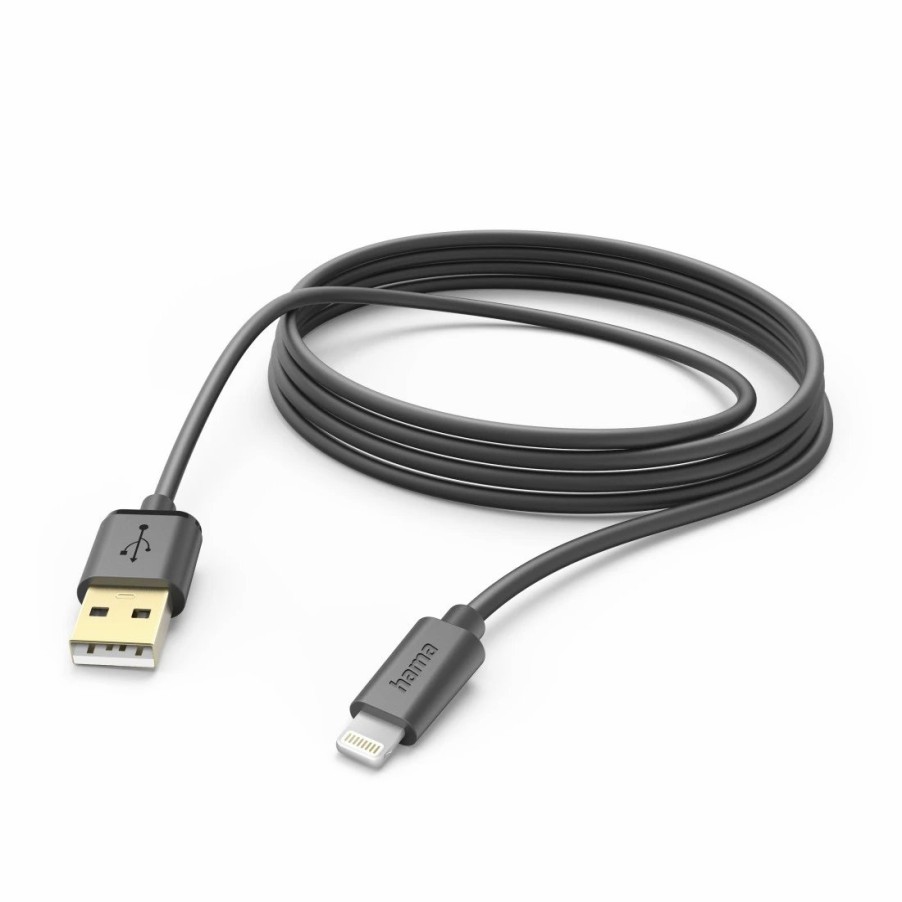 Handy & Mobile-Zubehör Hama | Ladekabel, Usb-A - Lightning, 3 M, Schwarz