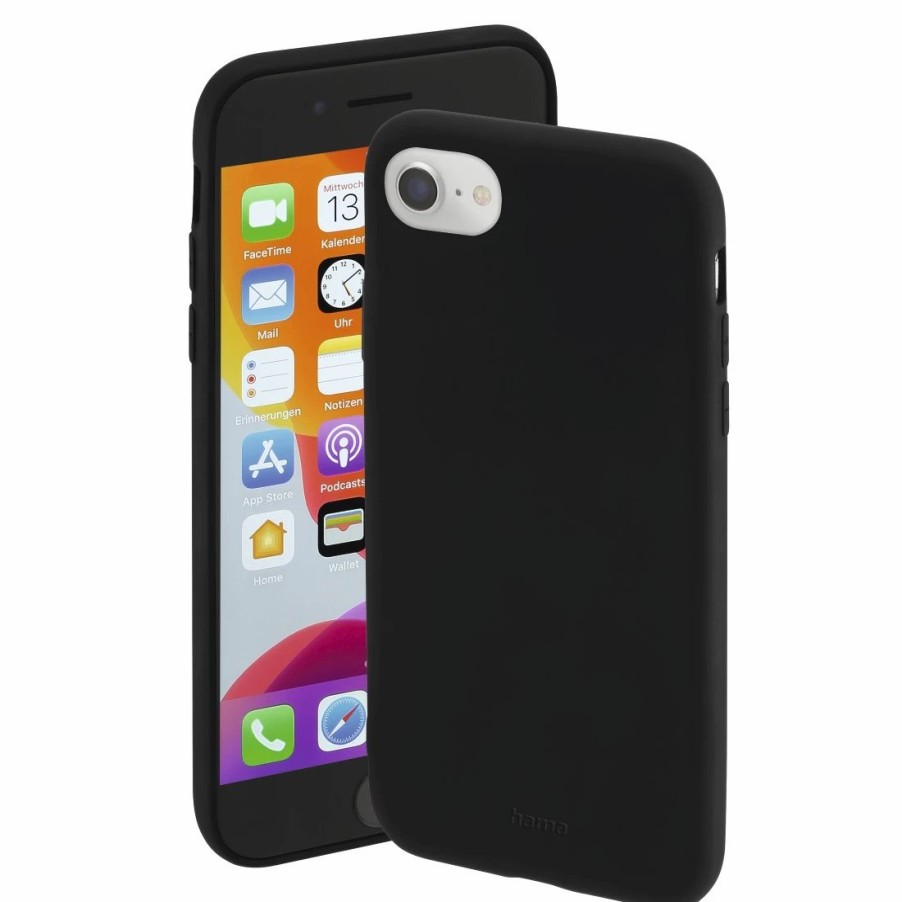 Handy & Mobile-Zubehör Hama | Cover Finest Feel Fur Apple Iphone 6/6S/7/8/Se 2020/Se 2022, Schwarz