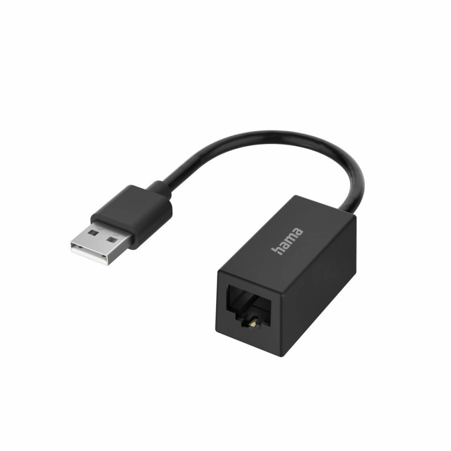 PC- & Laptop-Zubehör Hama LAN-Adapter | Netzwerk-Adapter, Usb-Stecker - Lan/Ethernet-Buchse, Fast Ethernet