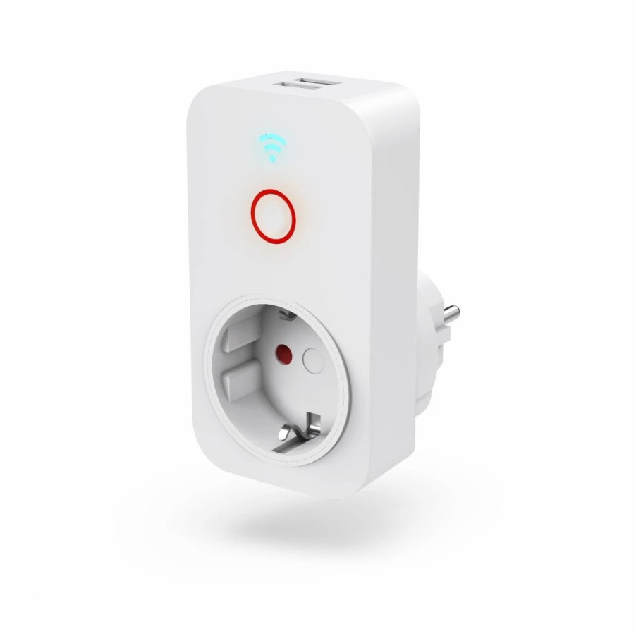 Smart-Home-Produkte Hama | Wlan-Steckdose Mini, Per Sprache/App Steuern, Zum Nachrusten, 3.680W, 16A