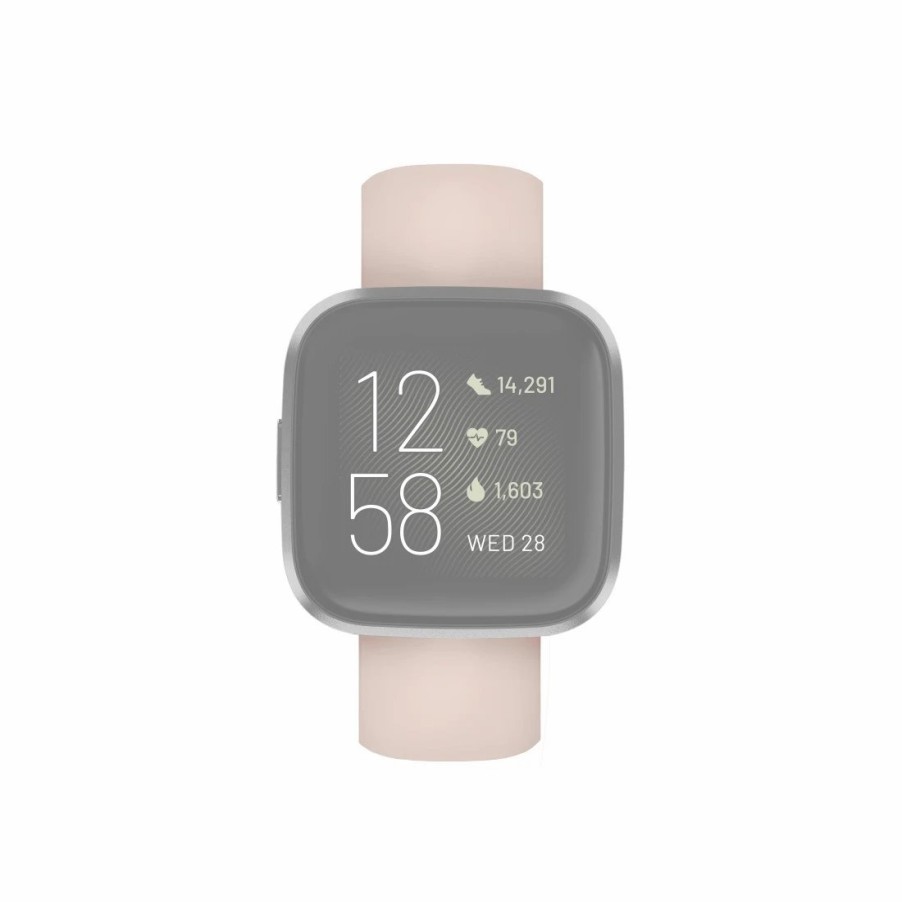 Smartwatches & Zubehör Hama Fitbit-Armbänder | Armband Fur Fitbit Versa 2/Versa (Lite), Silikonarmband Zum Tauschen, Rose