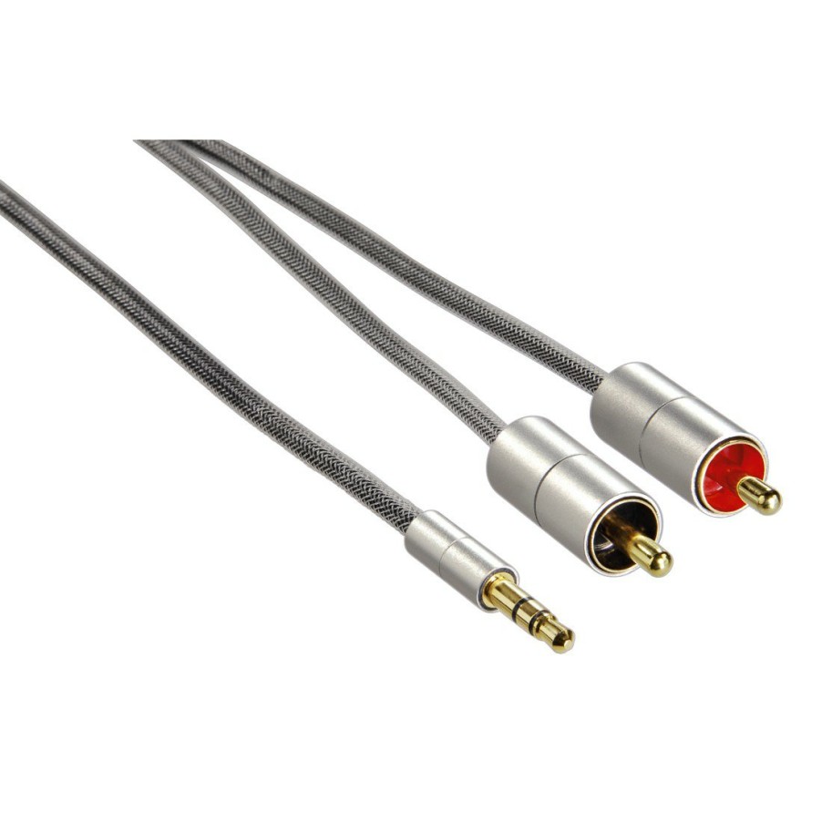 TV & Heimkino-Zubehör Hama TV-Audiokabel & -adapter | Verbindungskabel Aluline Klinkenst. 3,5 Mm, Stereo - 2X Cinch-Stecker, 1M