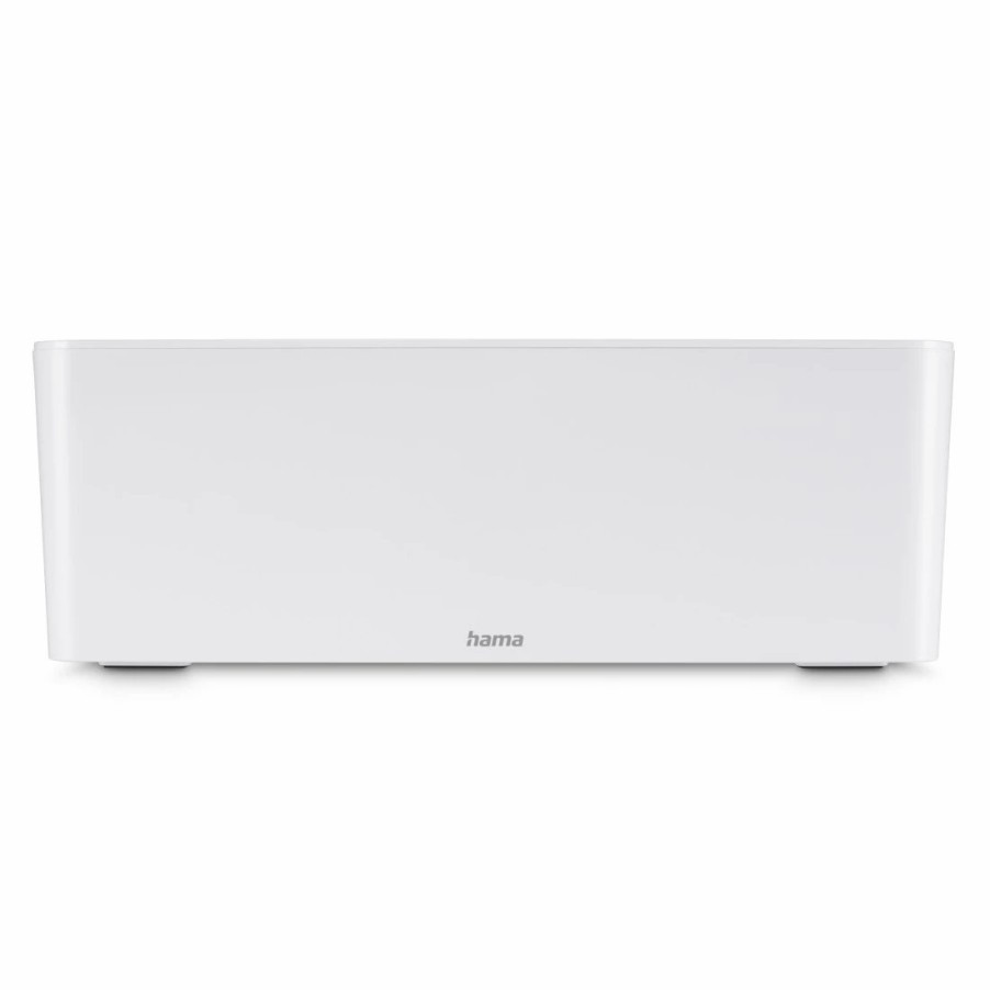 TV & Heimkino-Zubehör Hama Kabelmanagement für TVs | Kabelbox Maxi, Integr. Kabelfuhrung Im Deckel, 40,0X15,5X13,8 Cm, Weis