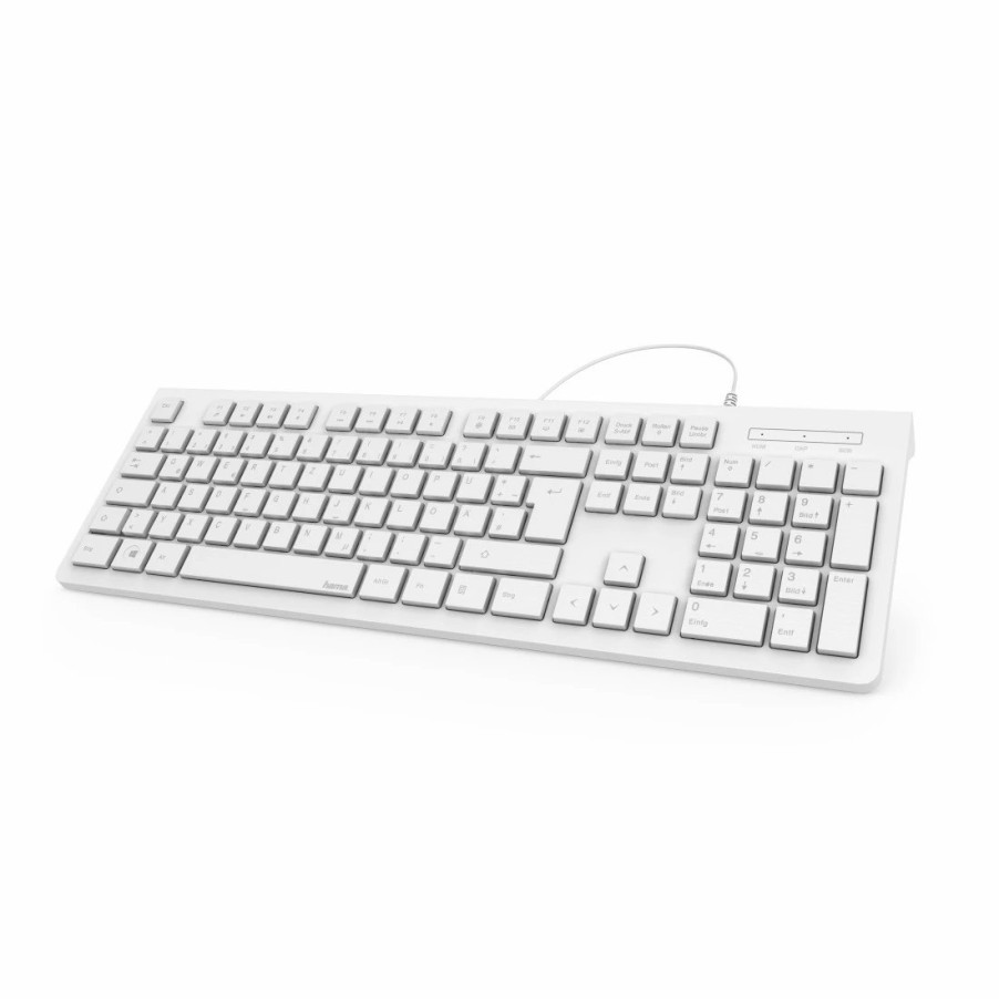 PC- & Laptop-Zubehör Hama | Basic-Tastatur Kc-200, Weis, Qwertz