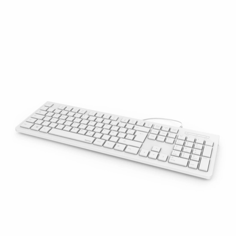 PC- & Laptop-Zubehör Hama | Basic-Tastatur Kc-200, Weis, Qwertz