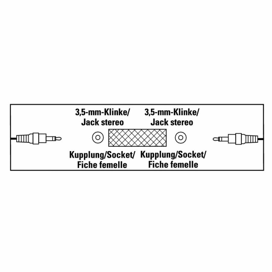 TV & Heimkino-Zubehör Hama TV-Audiokabel & -adapter | Audio-Adapter, 3,5-Mm-Klinken-Kupplung Stereo