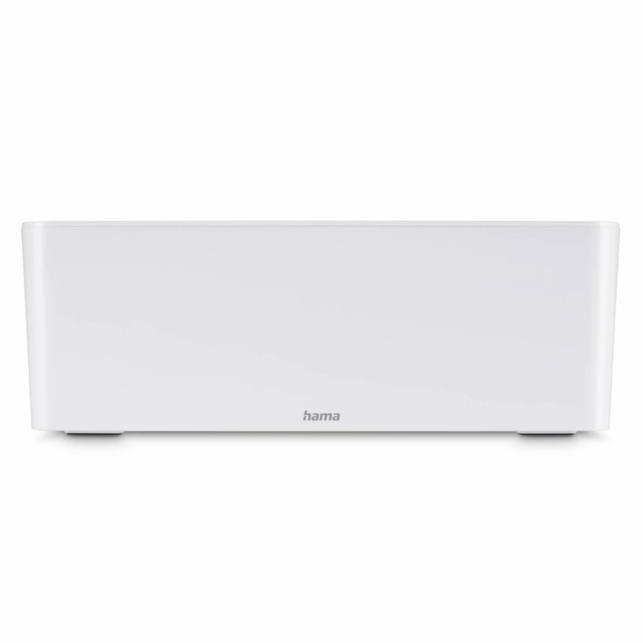 TV & Heimkino-Zubehör Hama Kabelmanagement für TVs | Kabelbox Maxi, Integr. Kabelfuhrung Im Deckel, 40,0X15,5X13,8 Cm, Weis