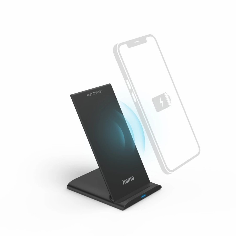 Handy & Mobile-Zubehör Hama | Wireless Charger Qi-Fc10S, 10 W, Kabelloses Smartphone-Ladepad, Schwarz