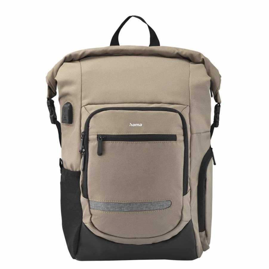 PC- & Laptop-Zubehör Hama | Laptop-Rucksack Terra, Rolltop Bis 40 Cm (15,6), Natur