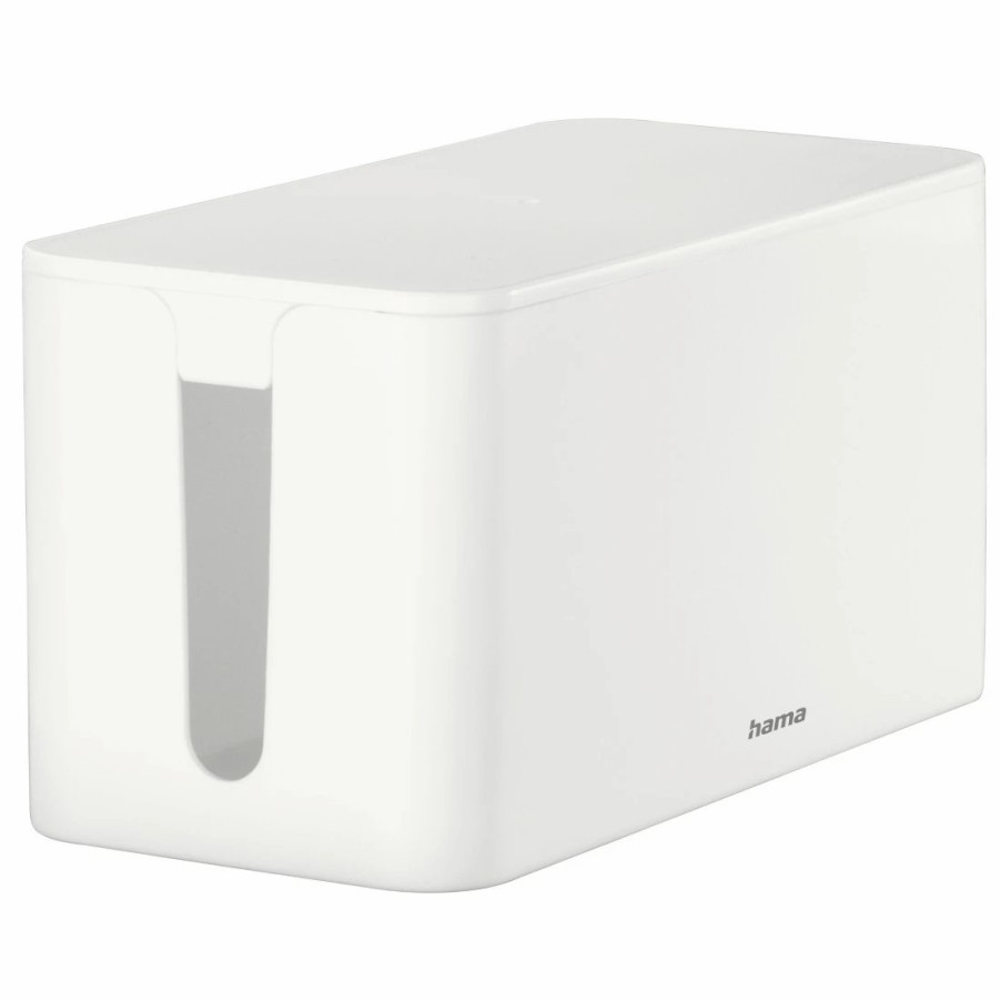 TV & Heimkino-Zubehör Hama Kabelmanagement für TVs | Kabelbox Mini, 23,5 X 11,5 X 12 Cm, Weis