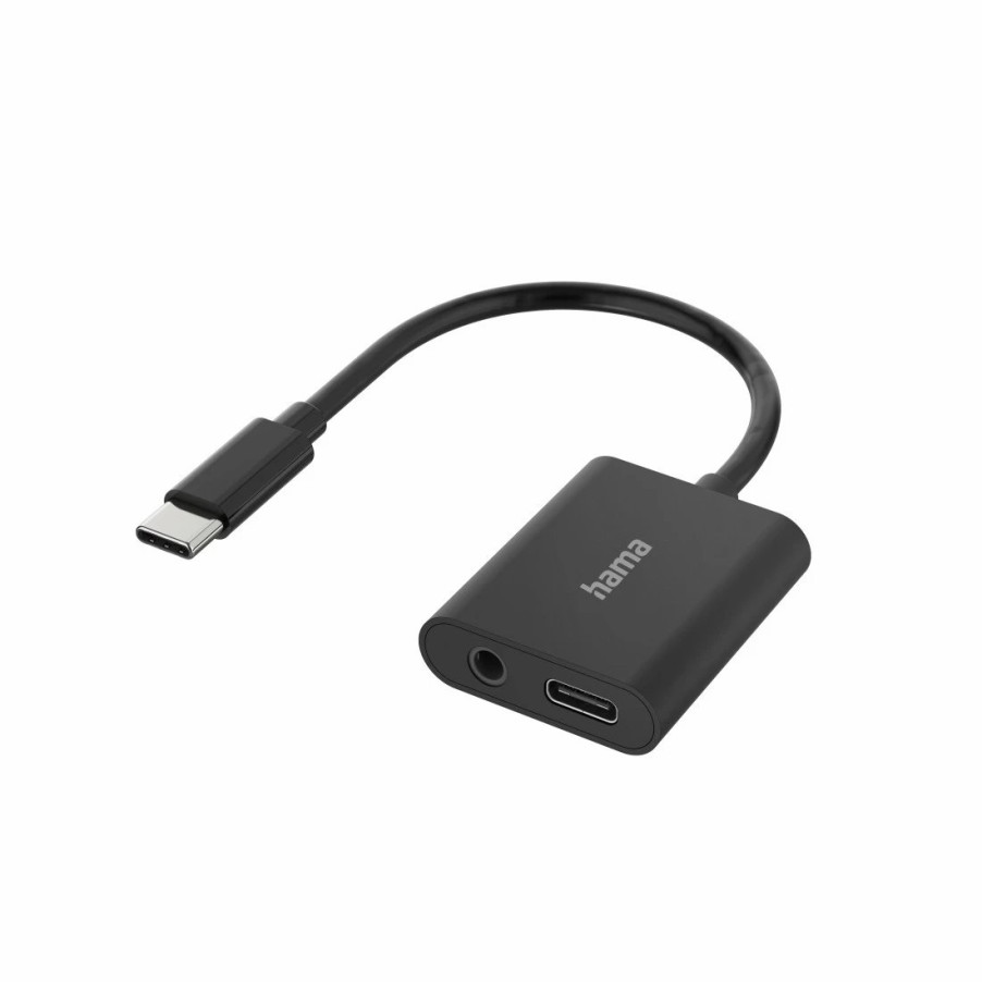 PC- & Laptop-Zubehör Hama PC-Audio-Kabel & -Adapter | Audio-Adapter, 2In1, Usb-C-St. - 3,5-Mm-Klinke/Usb-C-Buchse, Audio + Laden