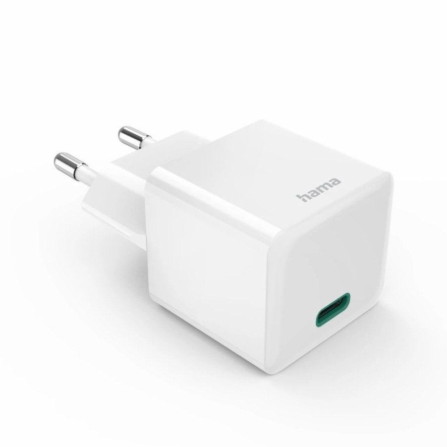 PC- & Laptop-Zubehör Hama USB-Adapter | Schnellladegerat, Usb-C, Pd/Qualcomm®/Gan, Mini-Ladegerat, 30 W, Weis