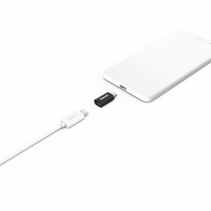 Handy & Mobile-Zubehör Hama | Micro-Usb-Adapter Auf Apple Lightning-Stecker, Mfi, Schwarz