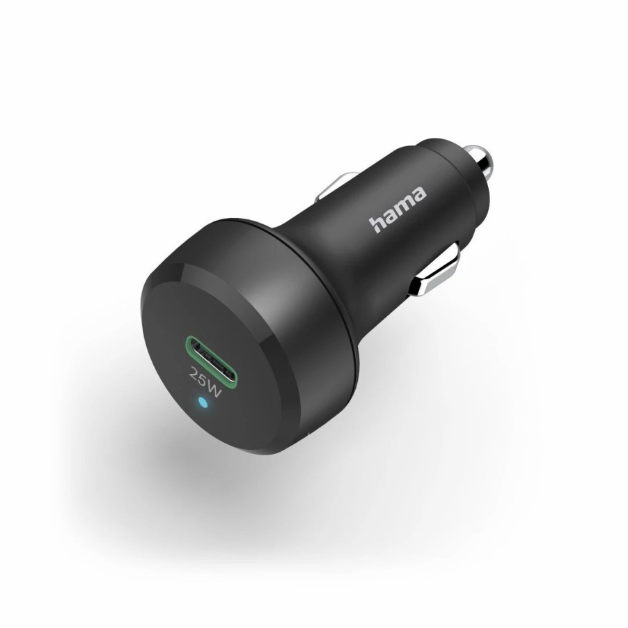 Handy & Mobile-Zubehör Hama | Auto-Schnellladegerat, Usb-C, Power Delivery (Pd)/Qualcomm®, 25 W, Schwarz