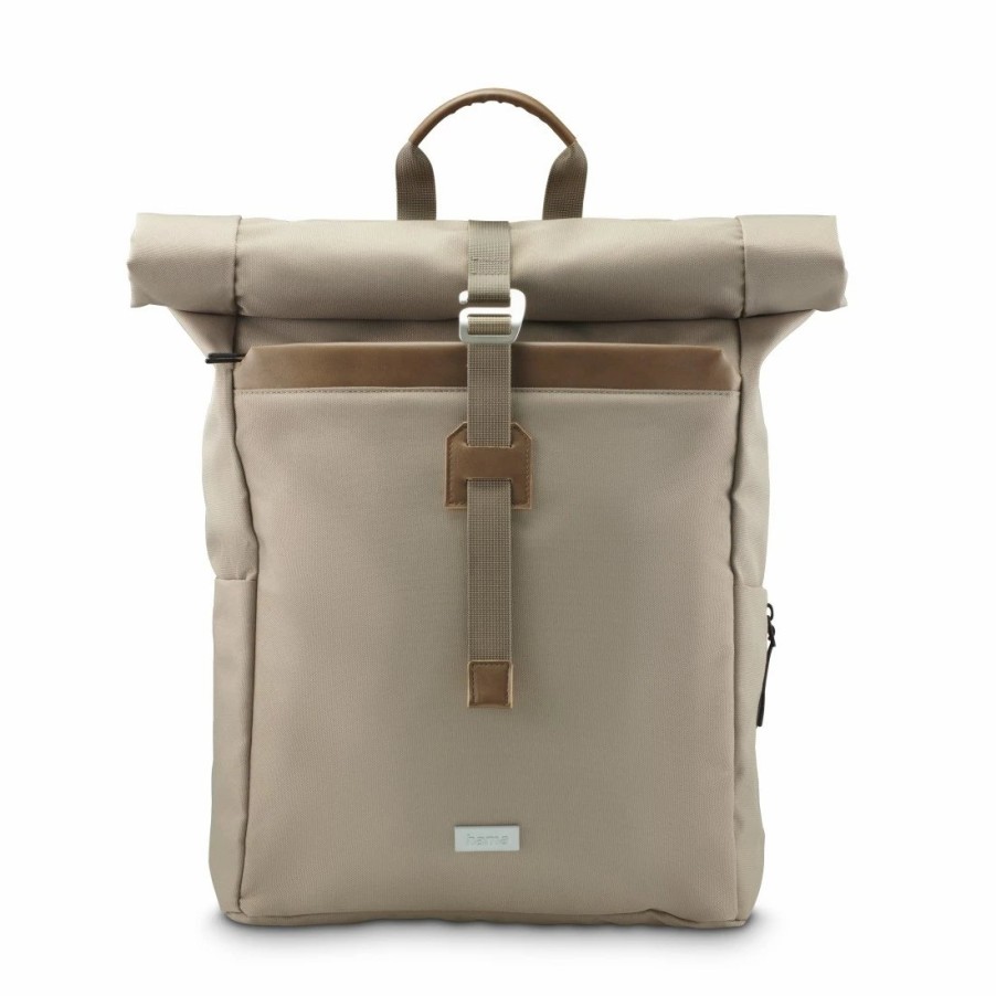 PC- & Laptop-Zubehör Hama | Laptop-Rucksack Silvan, Rolltop, Nachhaltig, Bis 41 Cm (16.2), Beige