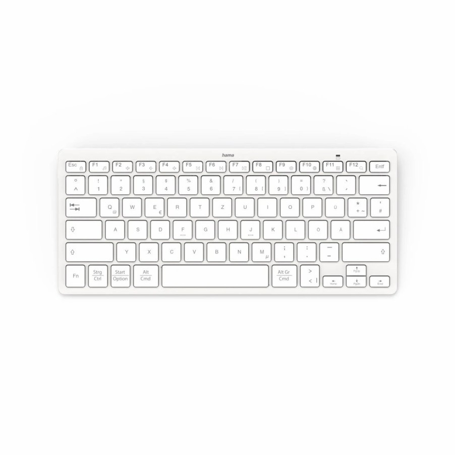 PC- & Laptop-Zubehör Hama | Bluetooth®-Tastatur Key4All X510, Silber/Weis, Qwertz