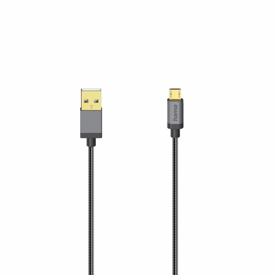 PC- & Laptop-Zubehör Hama USB-Kabel | Micro-Usb-Kabel, Usb 2.0, 480 Mbit/S, Metall, 0,75 M