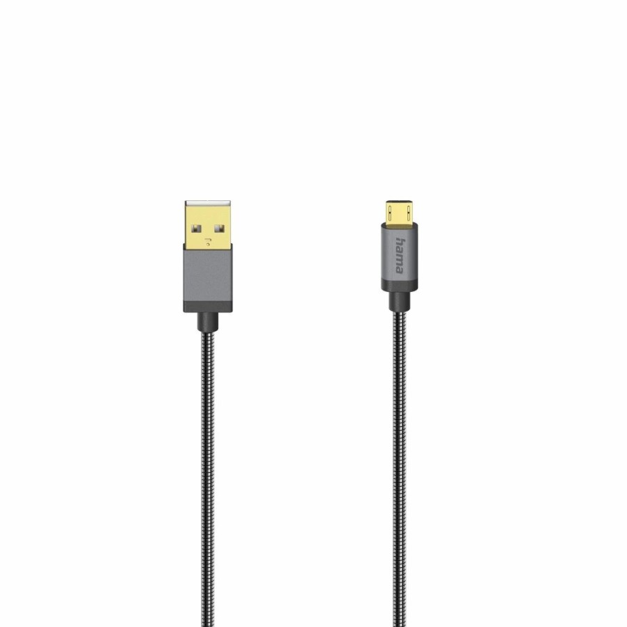 PC- & Laptop-Zubehör Hama USB-Kabel | Micro-Usb-Kabel, Usb 2.0, 480 Mbit/S, Metall, 0,75 M