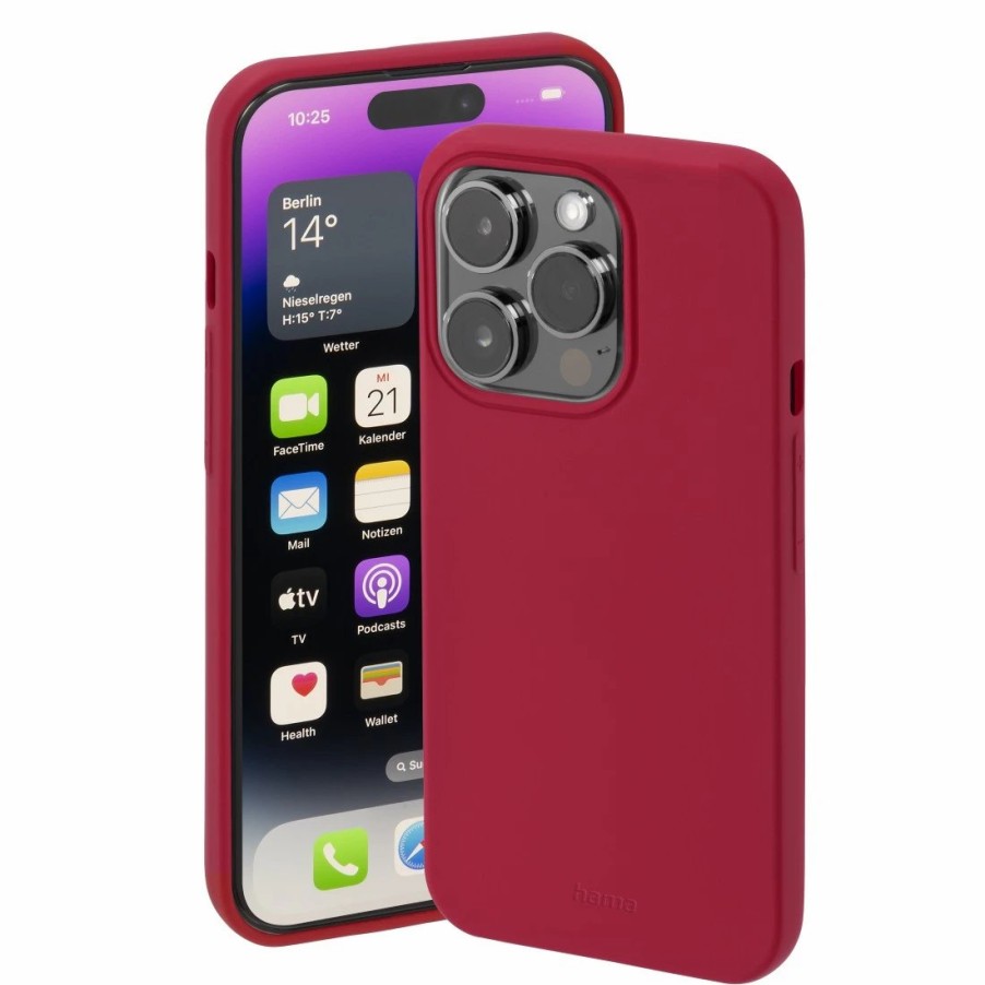 Handy & Mobile-Zubehör Hama | Cover Finest Feel Fur Apple Iphone 14 Pro, Rot