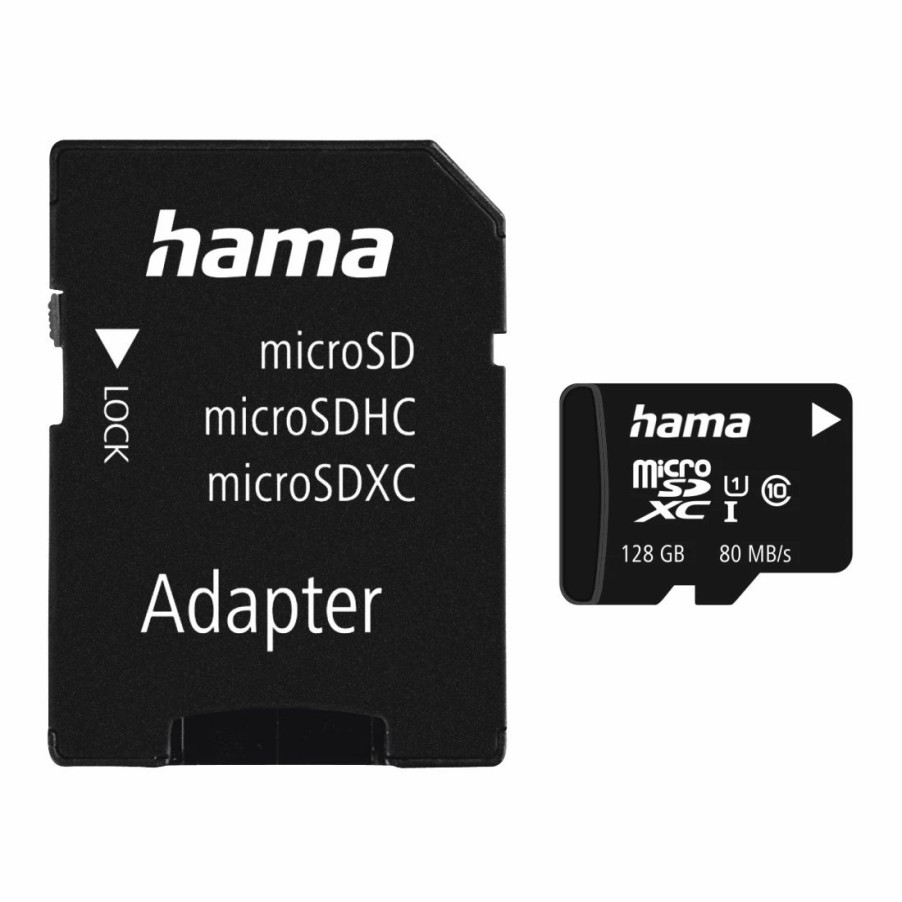 Handy & Mobile-Zubehör Hama | Microsdxc 128Gb Class 10 Uhs-I 80Mb/S + Adapter/Mobile