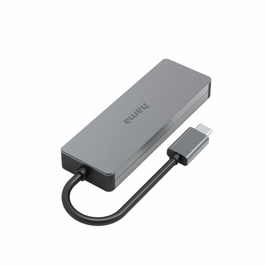 PC- & Laptop-Zubehör Hama | Usb-C-Hub, 4 Ports, Usb 3.2 Gen2, 10 Gbit/S, Alu