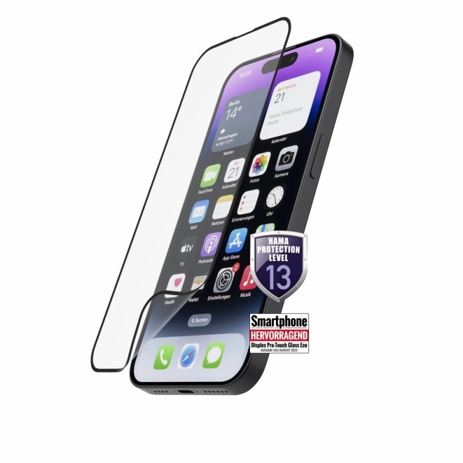 Handy & Mobile-Zubehör Hama | Flexibler Displayschutz Hiflex Eco, Full-Cover, Fur Apple Iphone 15 Pro