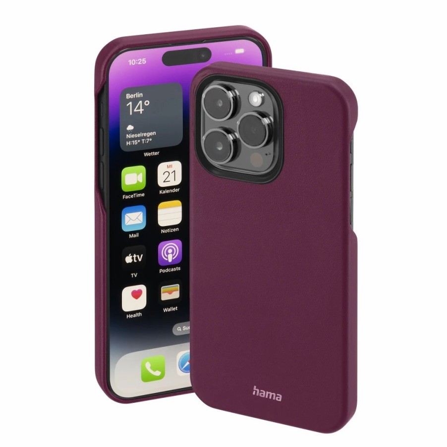 Handy & Mobile-Zubehör Hama | Cover Finest Sense Fur Apple Iphone 14 Pro, Bordeaux