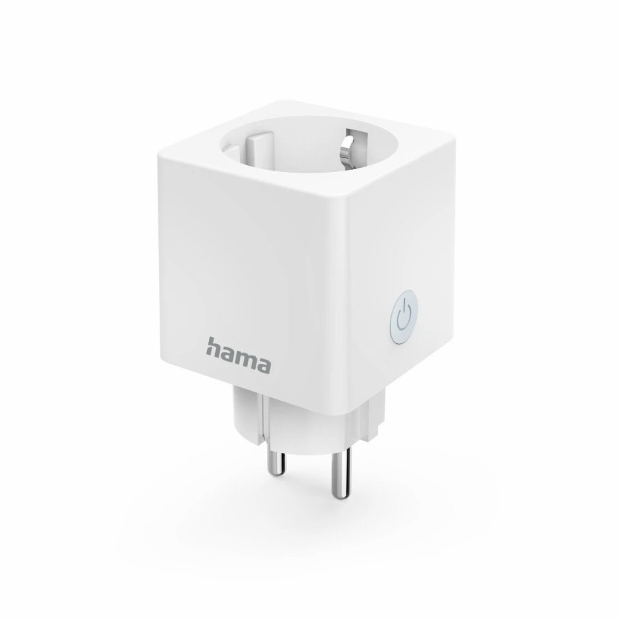 Smart-Home-Produkte Hama | Wlan-Steckdose Mini, Mit Stromverbrauchsmesser, Per Sprache/App Steuern