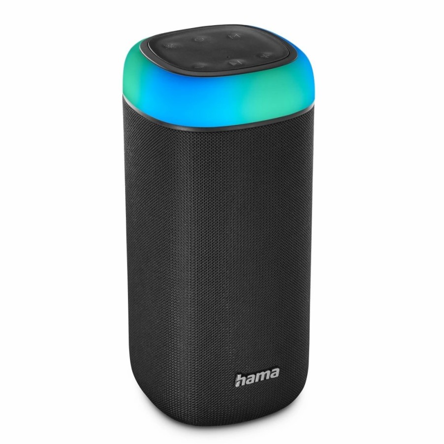 Audio & HiFi-Produkte Hama Bluetooth-Lautsprecher | Bluetooth®-Lautsprecher Shine 2.0, Led, Spritzwassergeschutzt, 30W, Schw.