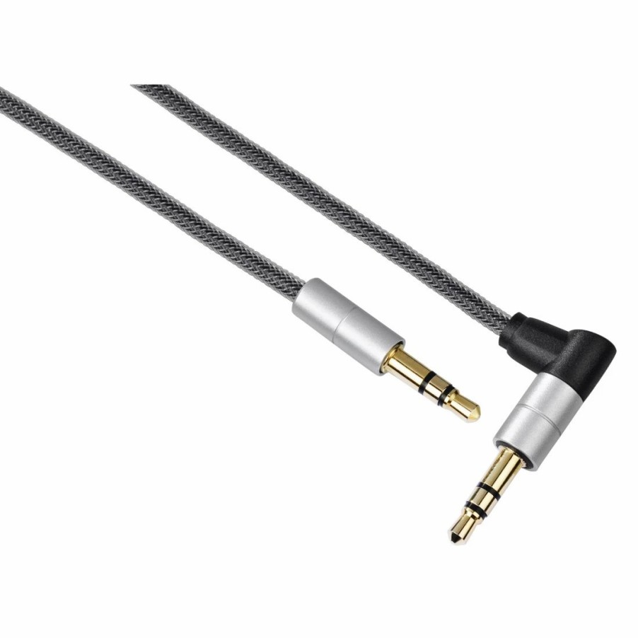 TV & Heimkino-Zubehör Hama TV-Audiokabel & -adapter | Verbindungskabel Aluline, 3,5-Mm-Klinke, Stecker - Stecker 90°, 0,75 M