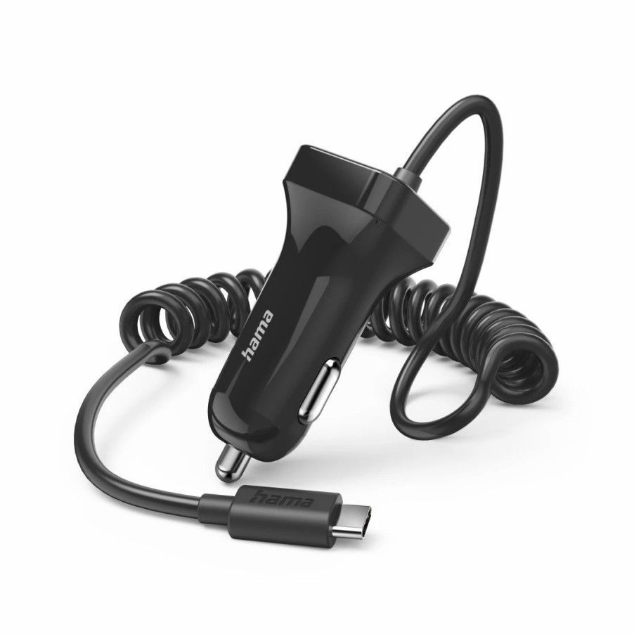 Handy & Mobile-Zubehör Hama | Auto-Ladegerat Mit Usb-C-Anschluss, 12 W, 1,0 M, Schwarz