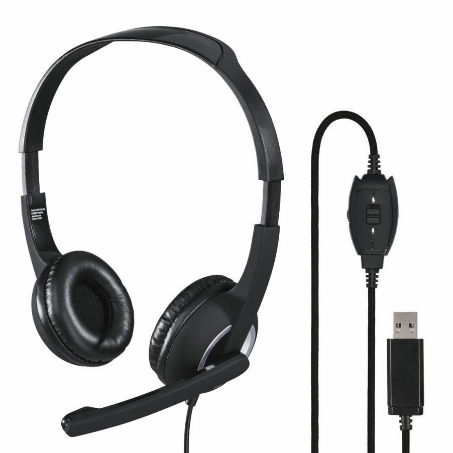 PC- & Laptop-Zubehör Hama | Pc-Office-Headset Hs-Usb250, Stereo, Schwarz