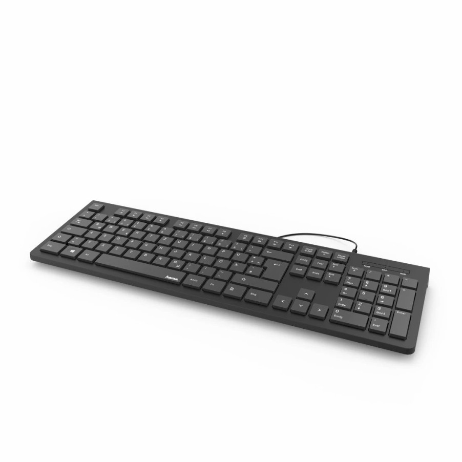 PC- & Laptop-Zubehör Hama | Basic-Tastatur Kc-200, Schwarz, Qwertz