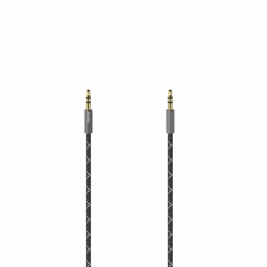 TV & Heimkino-Zubehör Hama TV-Audiokabel & -adapter | Audio-Kabel, 3,5-Mm-Klinken-St. - St., Stereo, Metall, Vergoldet, 0,75 M