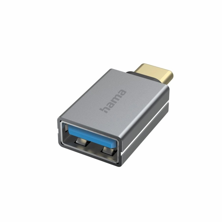 PC- & Laptop-Zubehör Hama USB-Adapter | Usb-Otg-Adapter, Usb-C-Stecker - Usb-Buchse, Usb 3.2 Gen1, 5 Gbit/S, Alu