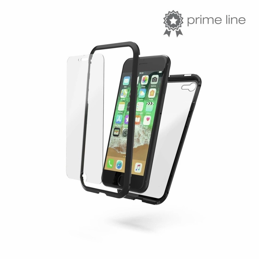 Handy & Mobile-Zubehör Hama | Cover Magnetic + Glas + Displayglas Fur Apple Iphone 8, Schwarz/Transp.